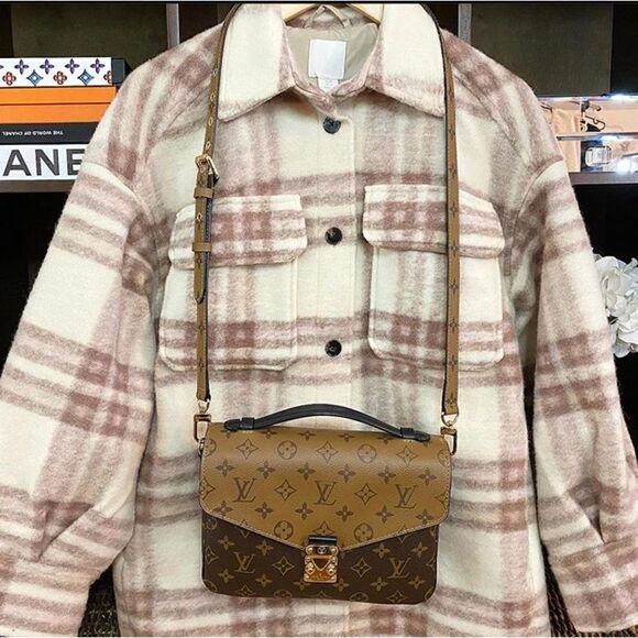 Shacket Jacket Coat Wool Blend NWT Check - Picture 11 of 15